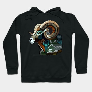 Alaska Big Horn Sheep Hoodie